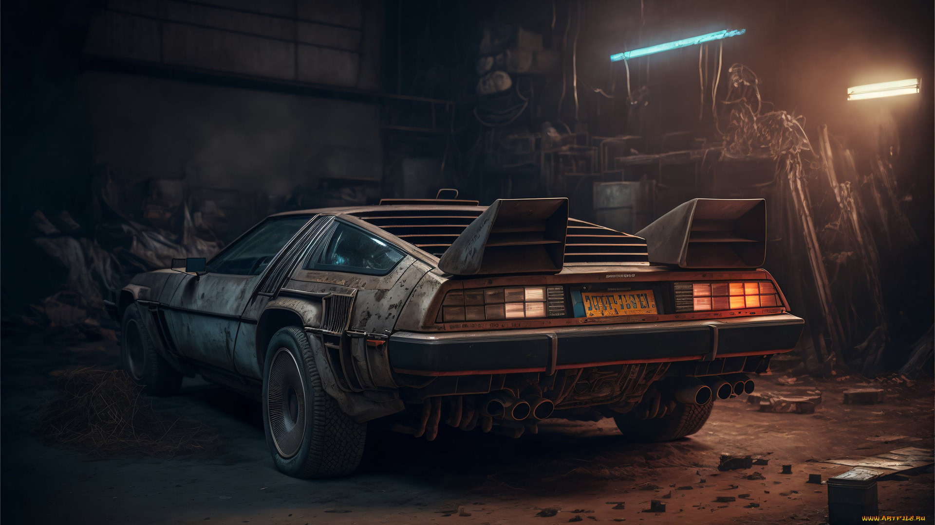 , 3, delorean, dmc-12, , , , ai, art, , , , , 